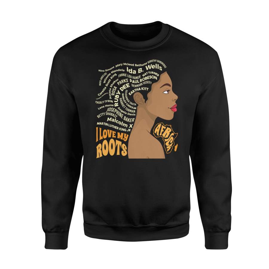 African American Black Afro Woman Melanin Rasta Sweatshirt