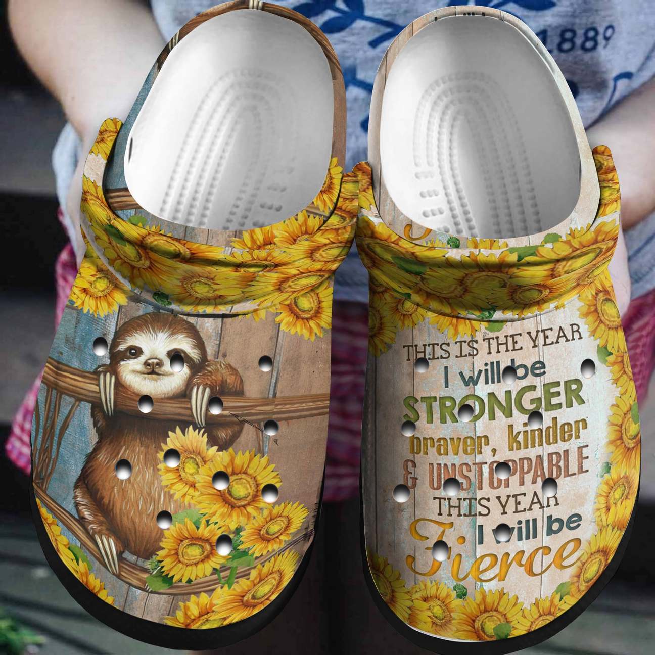 Sloth Personalized Clog, Custom Name, Text, Color, Number Fashion Style For Women, Men, Kid, Print 3D This Is The Year