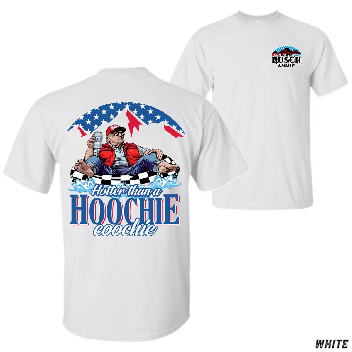Summer T-Shirt Patriotic Theme with Fun Hoochie Coochie Design, Soft Cotton Fabric, Great for Casual Wear, Unisex Menswear Top Casual Crewneck