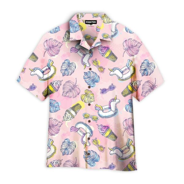 Pink Unicorn Summer Vacation Hawaii Shirt For Men Women Ha35140