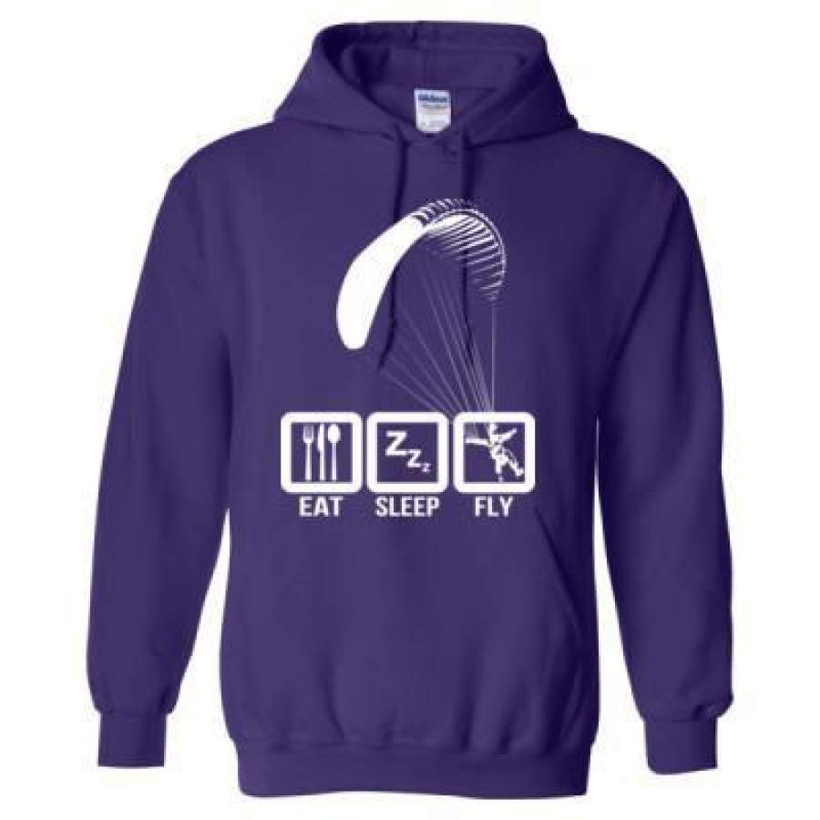 AGR Paragliding Life Eat Sleep Fly – Heavy Blend™ Hooded Sweatshirt