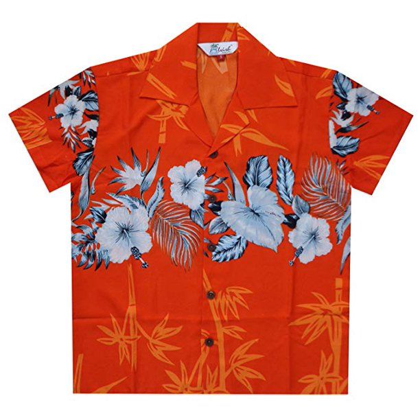 Bamboo Orange High Quality Hawaiian Shirt DHC18063576