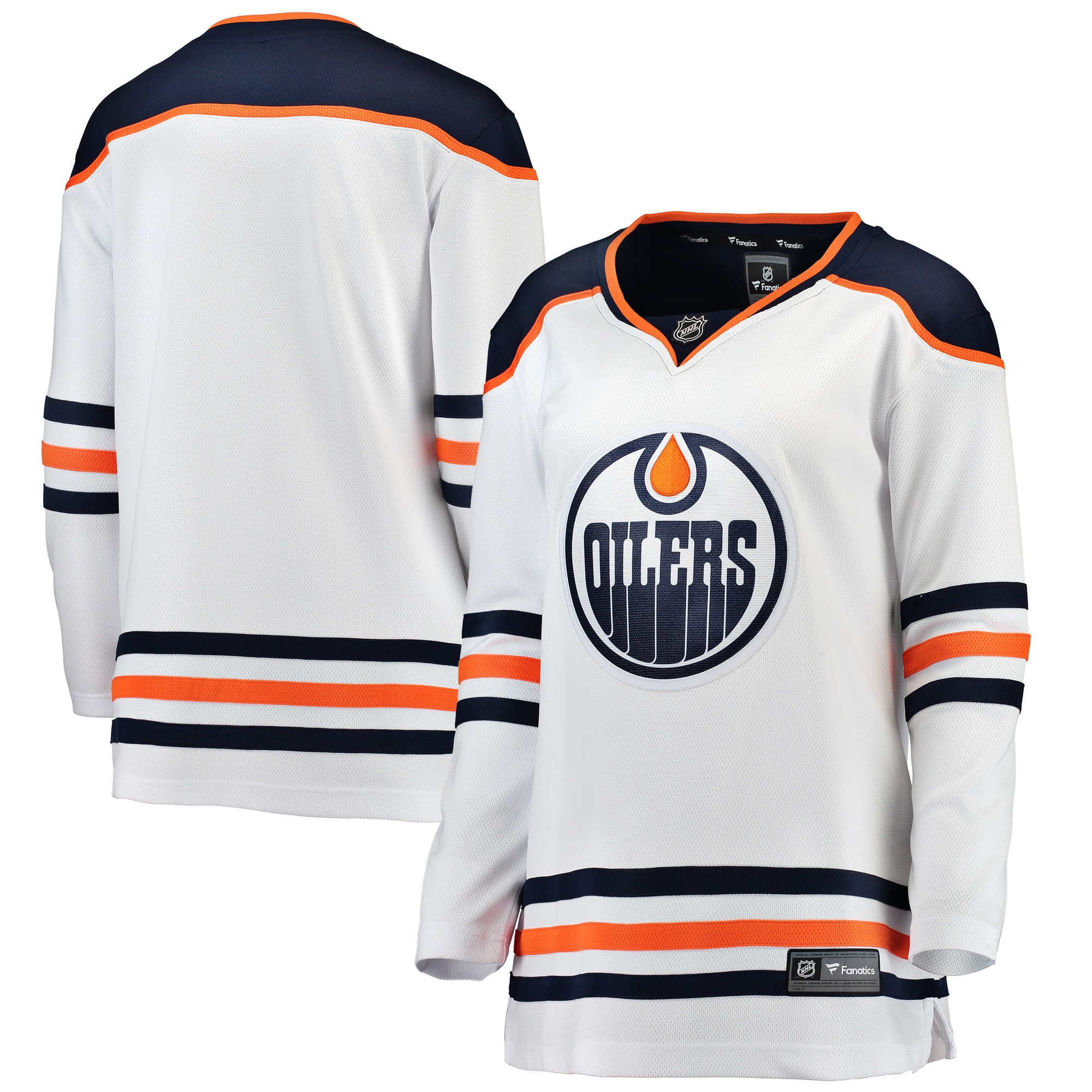 Women's Edmonton Oilers White Away Breakaway Jersey