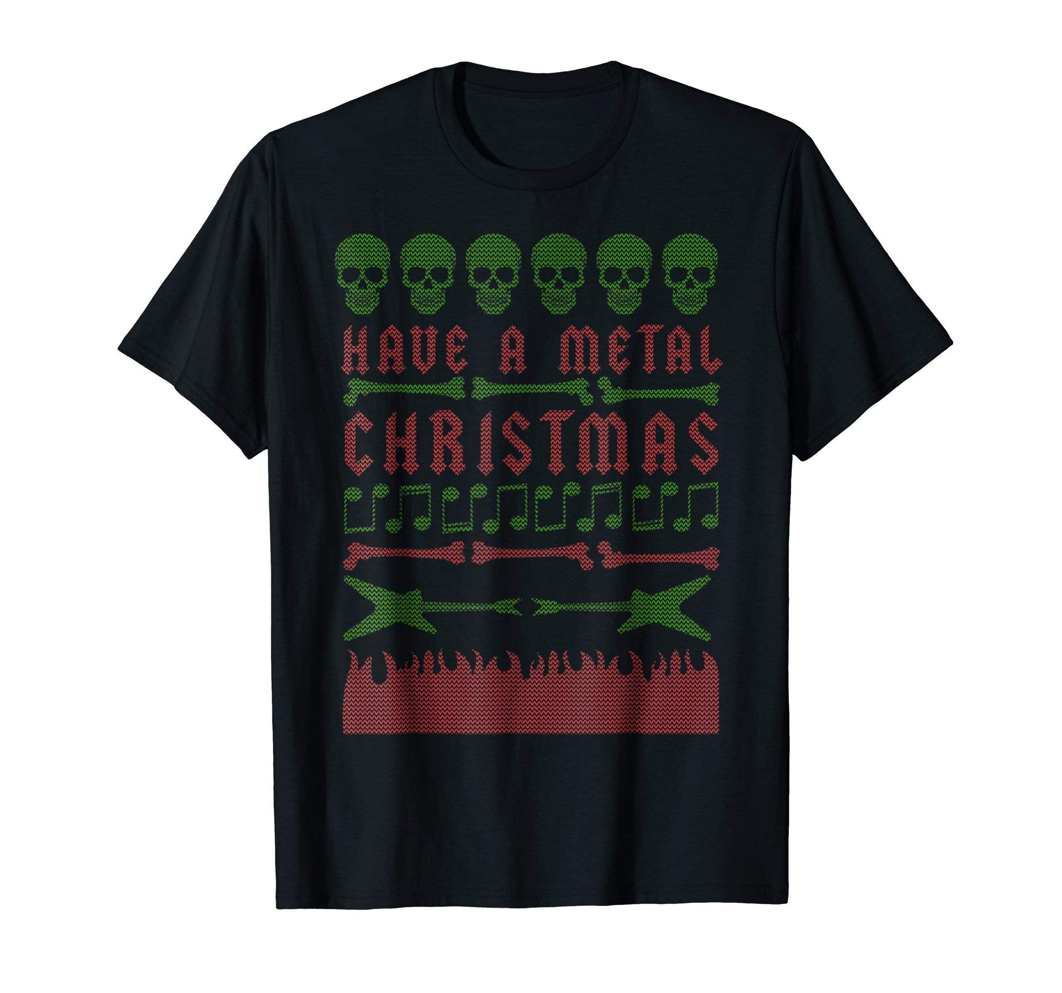 Ugly Sweater Christmas Tee For Metalheads And Musicians Premium T Shirt