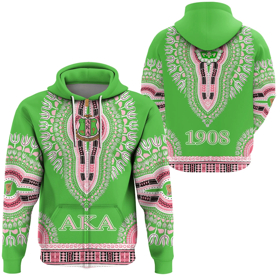 Africa Zone Hoodie – Alpha Kappa Alpha Dashiki Zip Hoodie A31