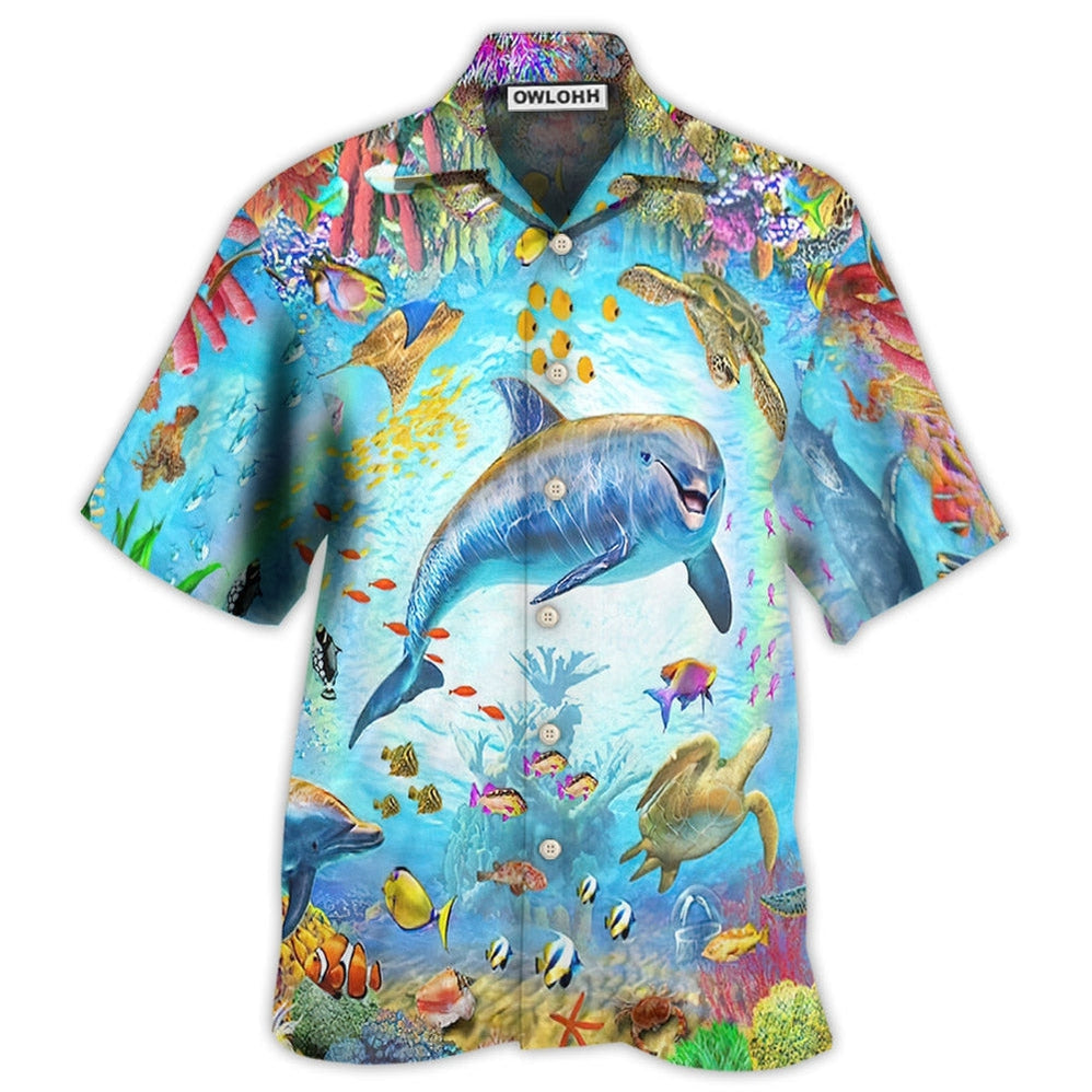 Dolphin Life In The Beautiful Ocean – Hawaiian Shirt