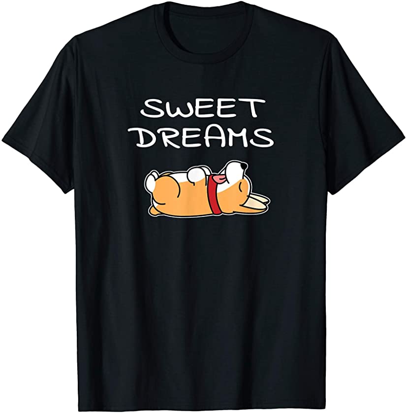 Corgi Puppy Sweet Dreams Pajama for Bedtime T-Shirt