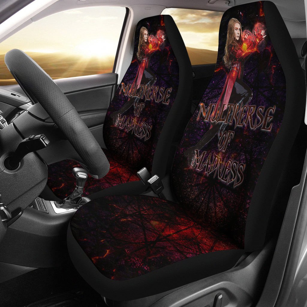 Wanda Scarlet Witch Multiverse Of Madness Car Seat Covers Movie Car Accessories Custom For Fans At22070601