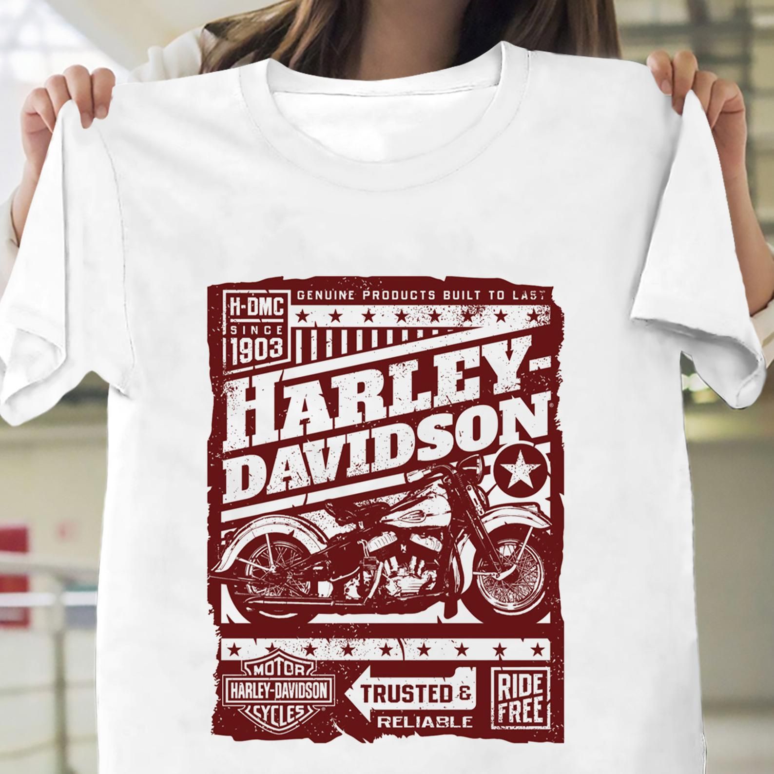 ! Harley Davidson Genuine Products Built To Last T-shirt Unisex S-5 ...