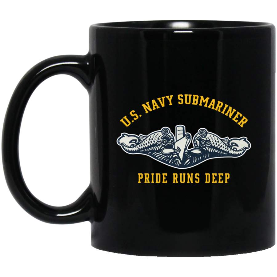 Mens Navy Submariner Shirt Pride Runs Deep Sub Veteran Tee