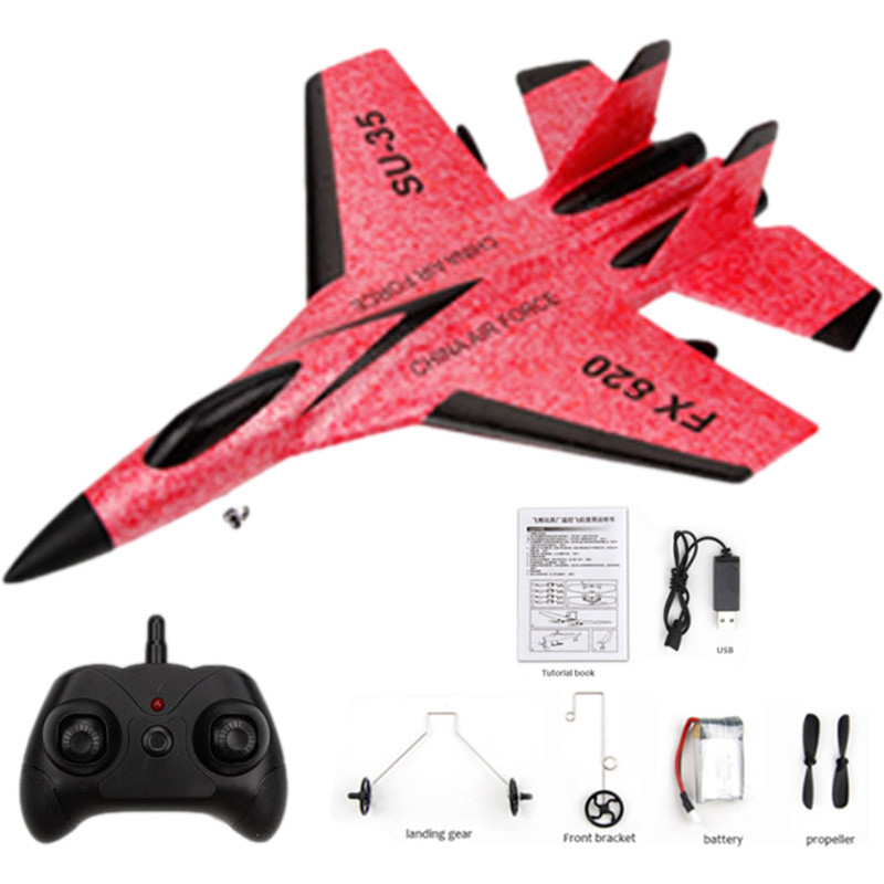 SU-35 Drone Radio Control Airplane 2.4G RC Plane Glider With Remote Hand Throwing Foam Electric Remote Control Airplane Kid Gift alx