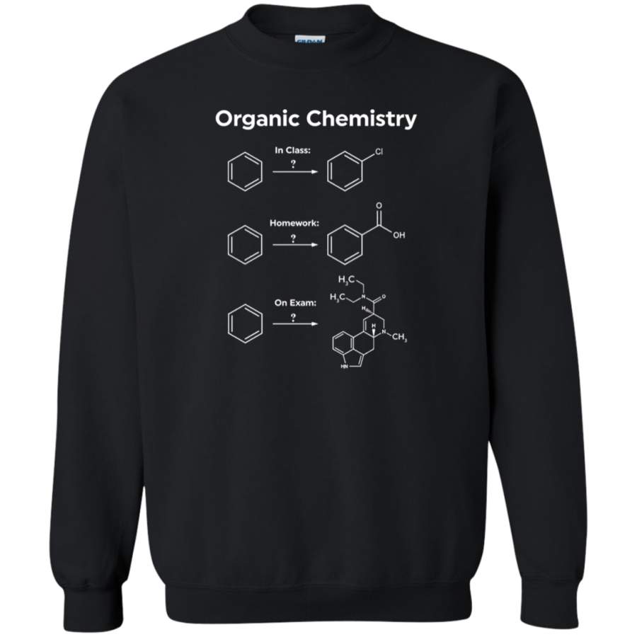 AGR Funny Organic Chemistry T Shirt Gift for Women Men Crewneck Pullover Sweatshirt