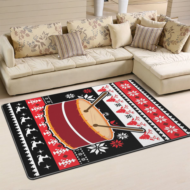 Ugly Christmas Drums Limited Edition Rug Carpet