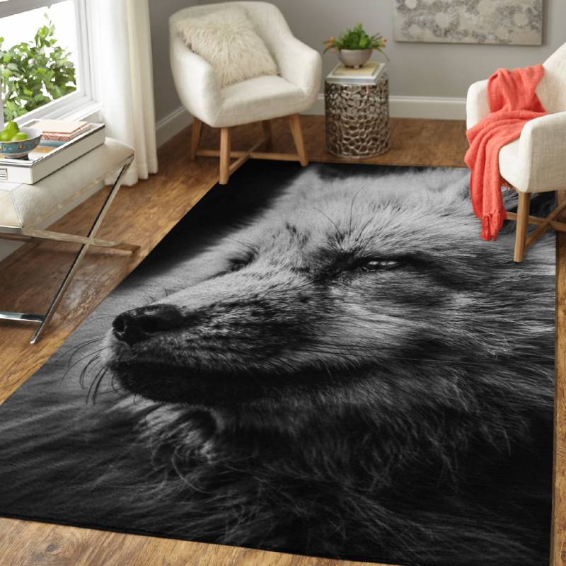 wild fox face wallpaper   – Animals Wallpapers Area Rug Carpet