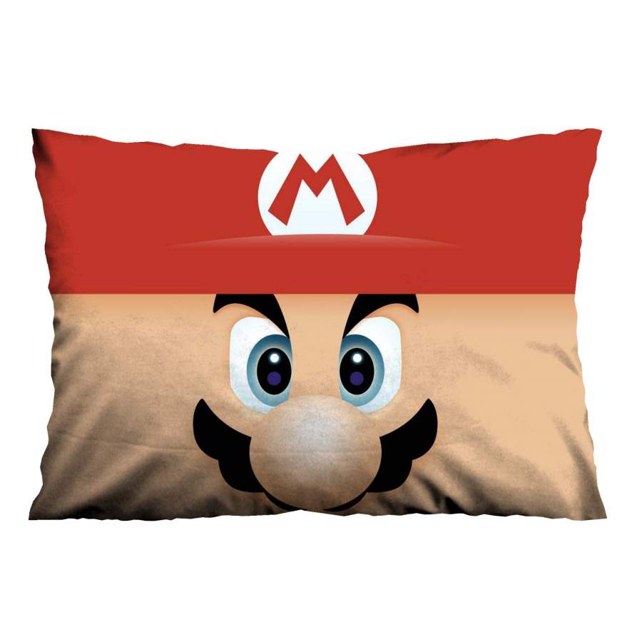 SUPER MARIO FACE Pillow Case Cover Recta