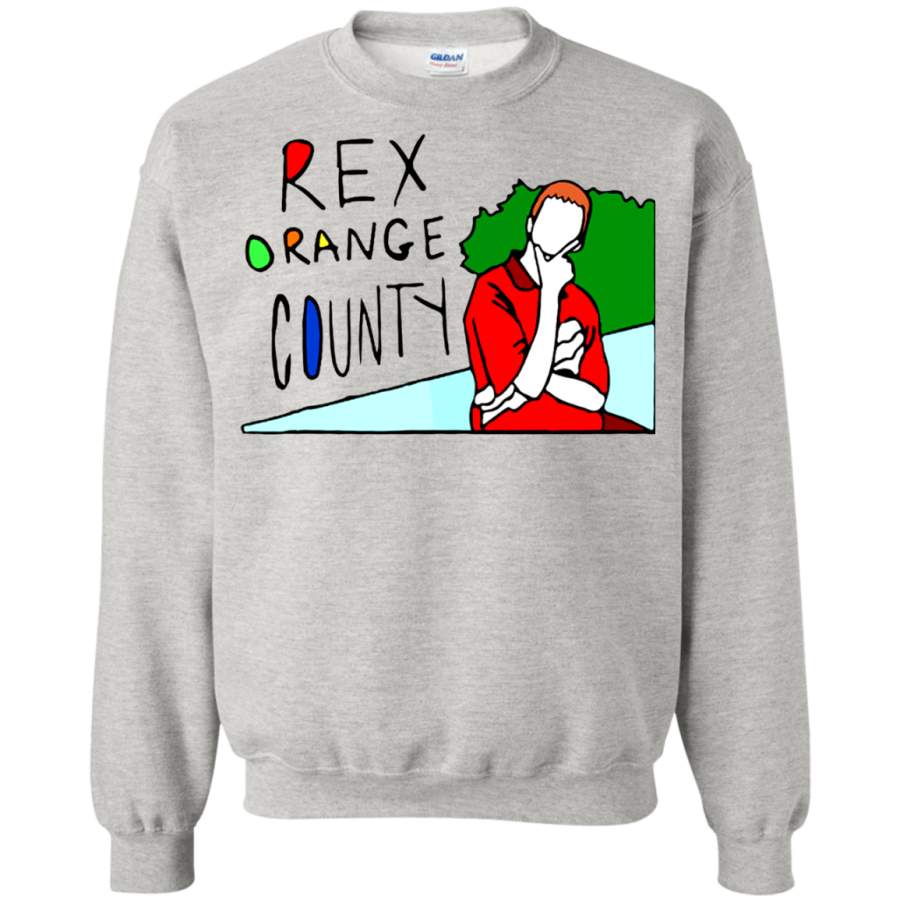 AGR Nipmytee Rex Orange Logo County Shirt G180 Gildan Crewneck Pullover Sweatshirt  8 Oz.