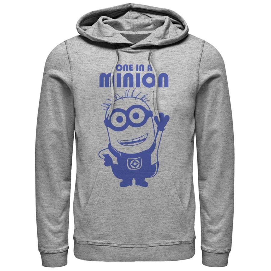 Despicable Me Men’s One in Minion Wave  Lightweight Hoodie