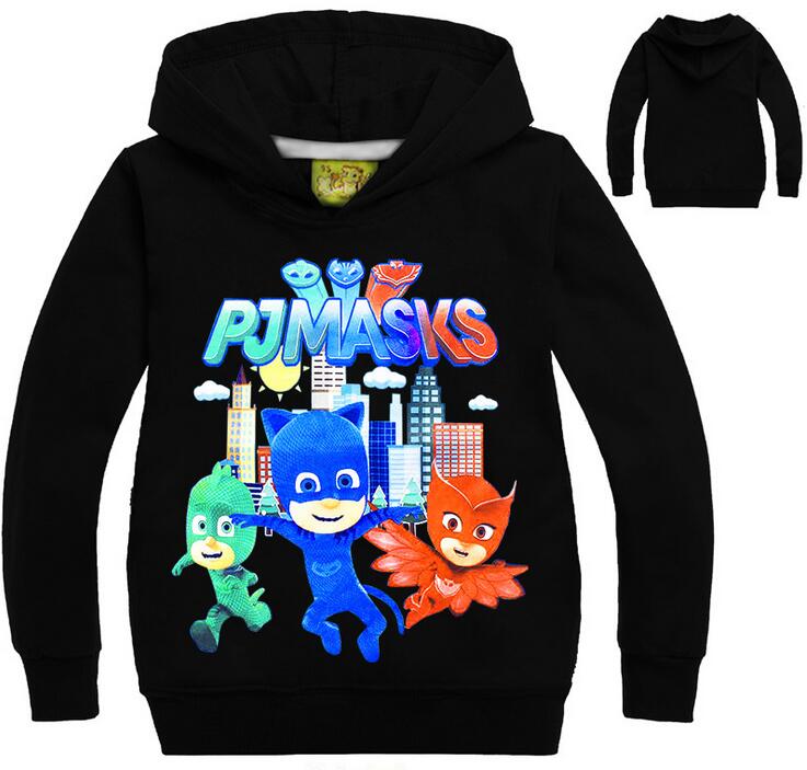 2018 Cotton Spring Pokemon Go Pjmasks Kids Clothing Children Hooded Boys Girls Long Sleeves