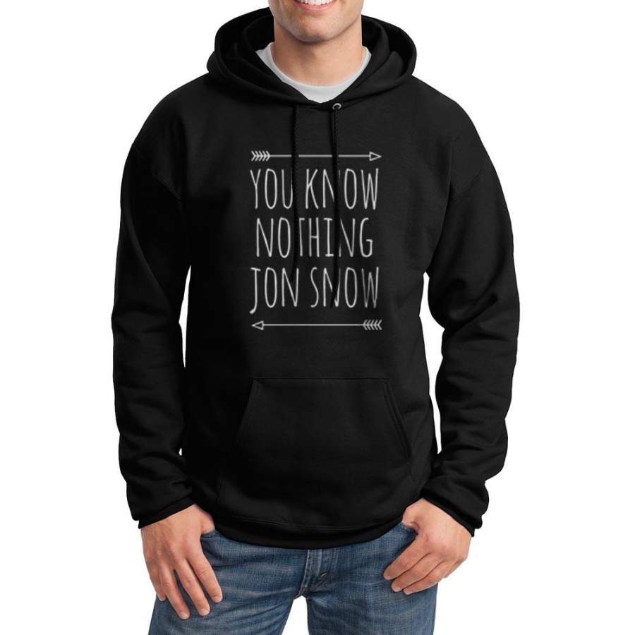 You Know Nothing Jon Snow Game of Thrones Unisex Pullover Hoodie