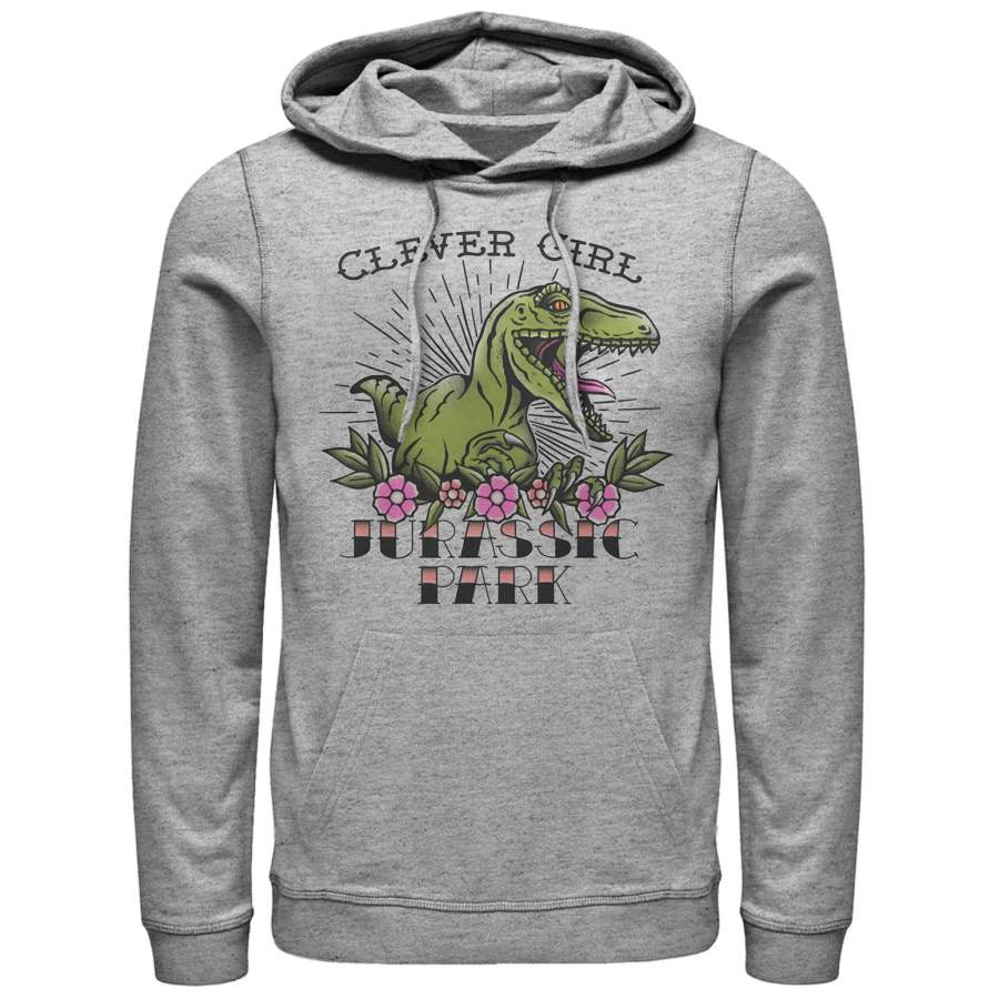 Jurassic Park Men’s Clever Girl Tattoo Lightweight Hoodie