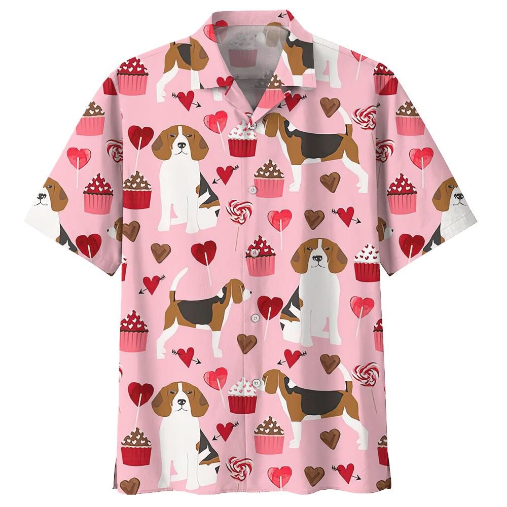 Beagle Aloha Hawaiian Shirt Colorful Short Sleeve Summer Beach Casual Shirt For Men And Women