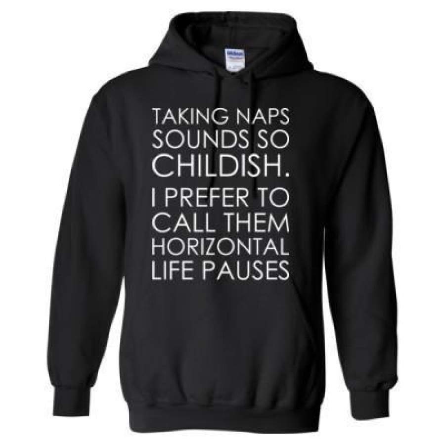 AGR Taking Nap Sound So Childish Prefer To Call Them Horizontal – Heavy Blend™ Hooded Sweatshirt