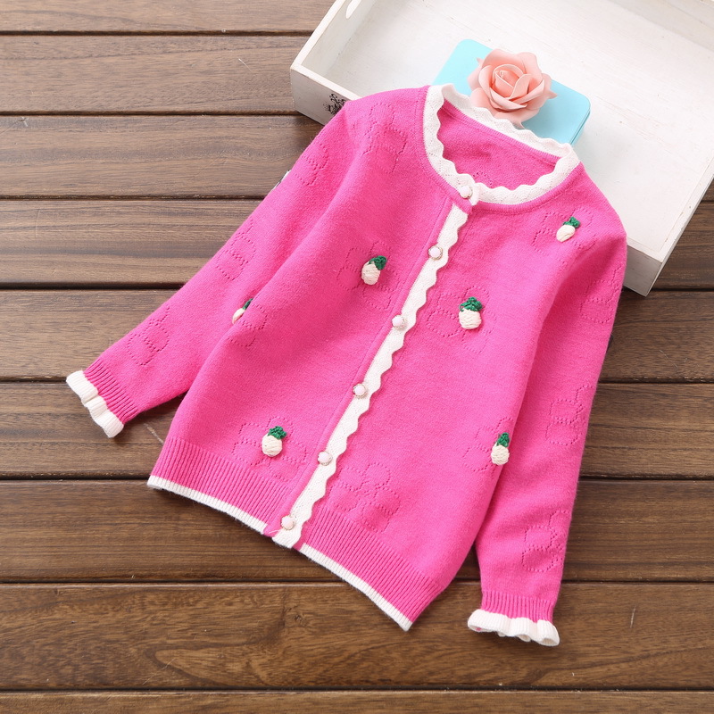 2019 new children’s sweaters 2-4 years girls’ sweaters cotton sweaters cardigans 8060 alx