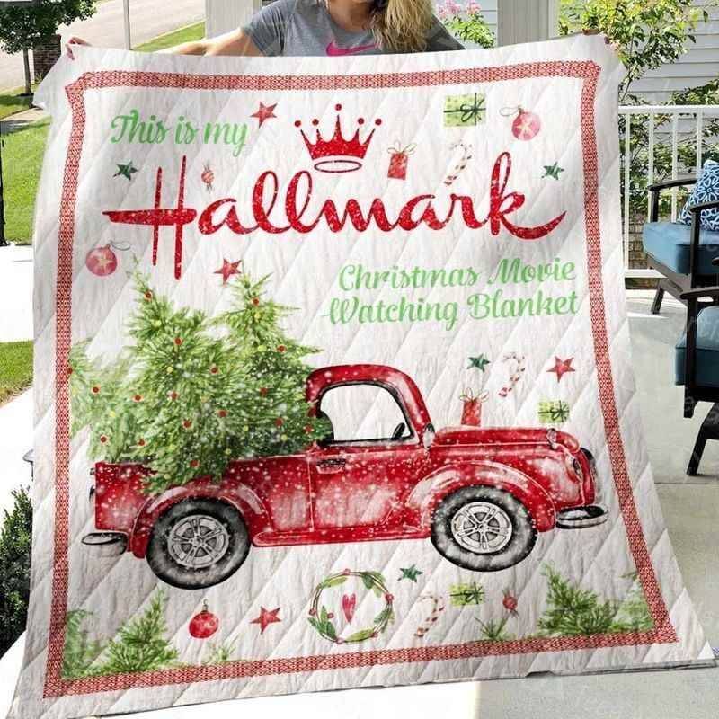 Hallmark Christmas Movie Watching Blanket Quilt