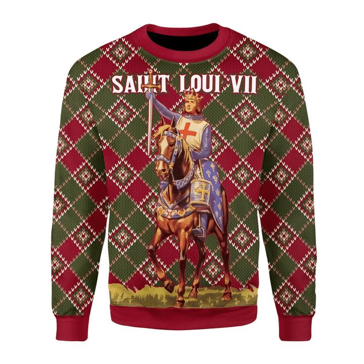 Saint Loui Vii Ugly Christmas Sweater | For Men & Women | Adult | Us5982