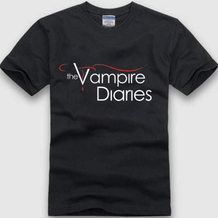 The Vampire Diaries Summer Cotton Short Sleeve T Shirts Elena Stefan Damon