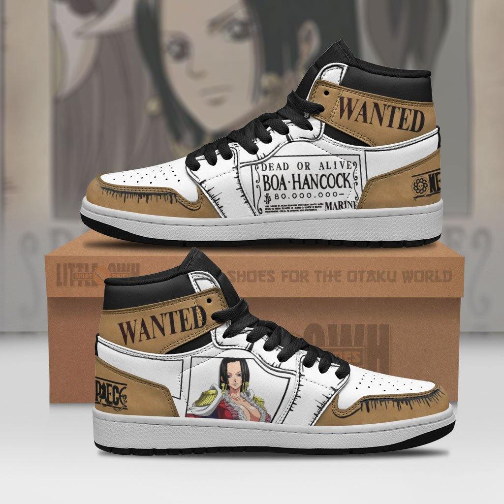 Boa Hancock Wanted Jd Sneakers Custom One Piece Anime Shoes