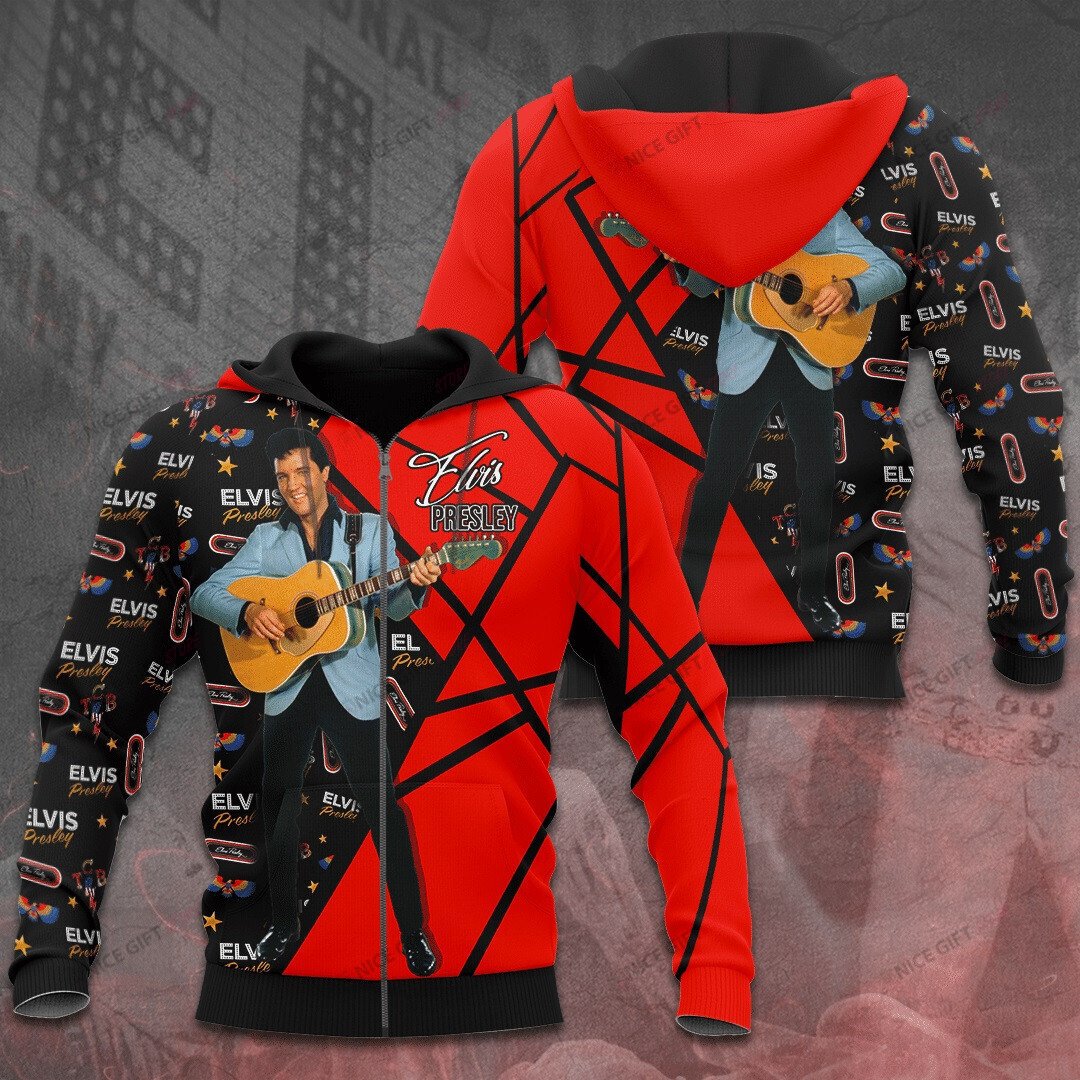 Elvis Presley Zip Hoodie 3D 3Zh-S7I4