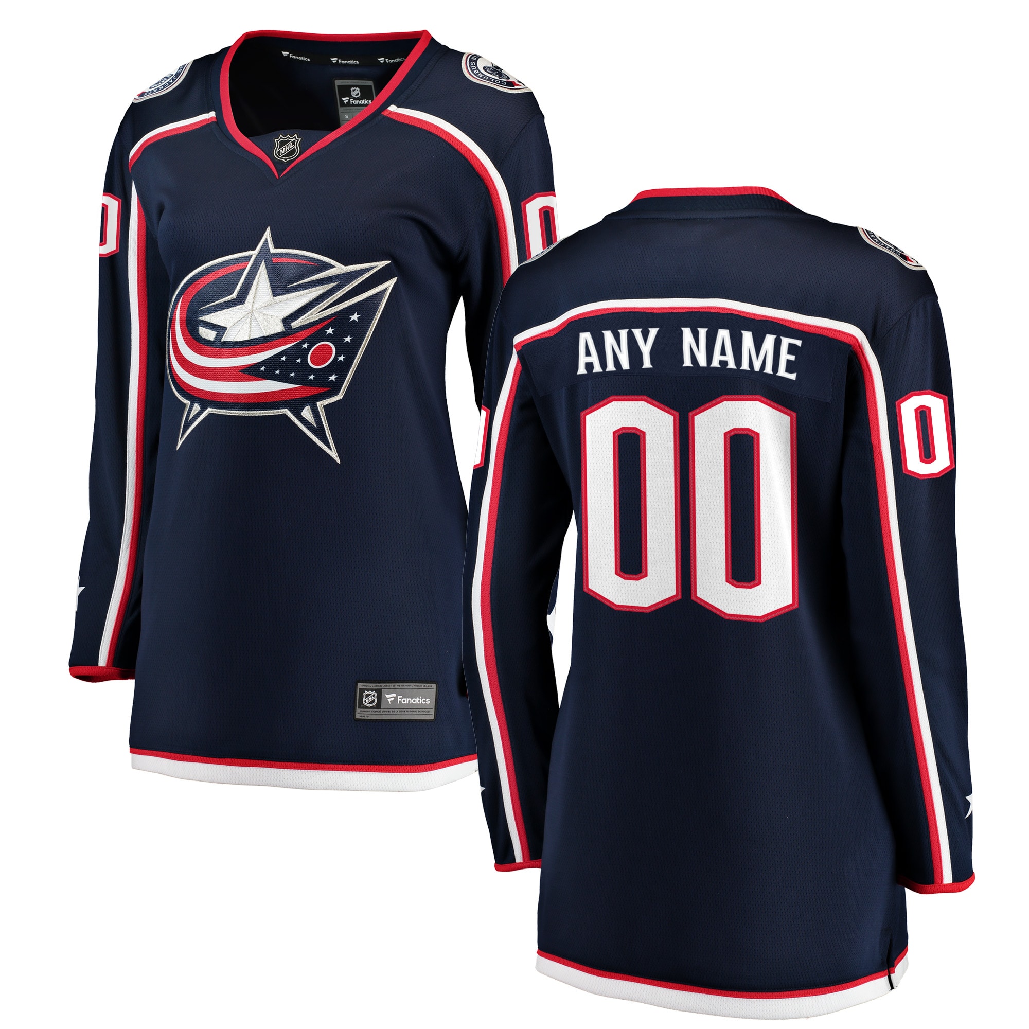 Women's Columbus Blue Jackets Navy Home Breakaway Custom Jersey