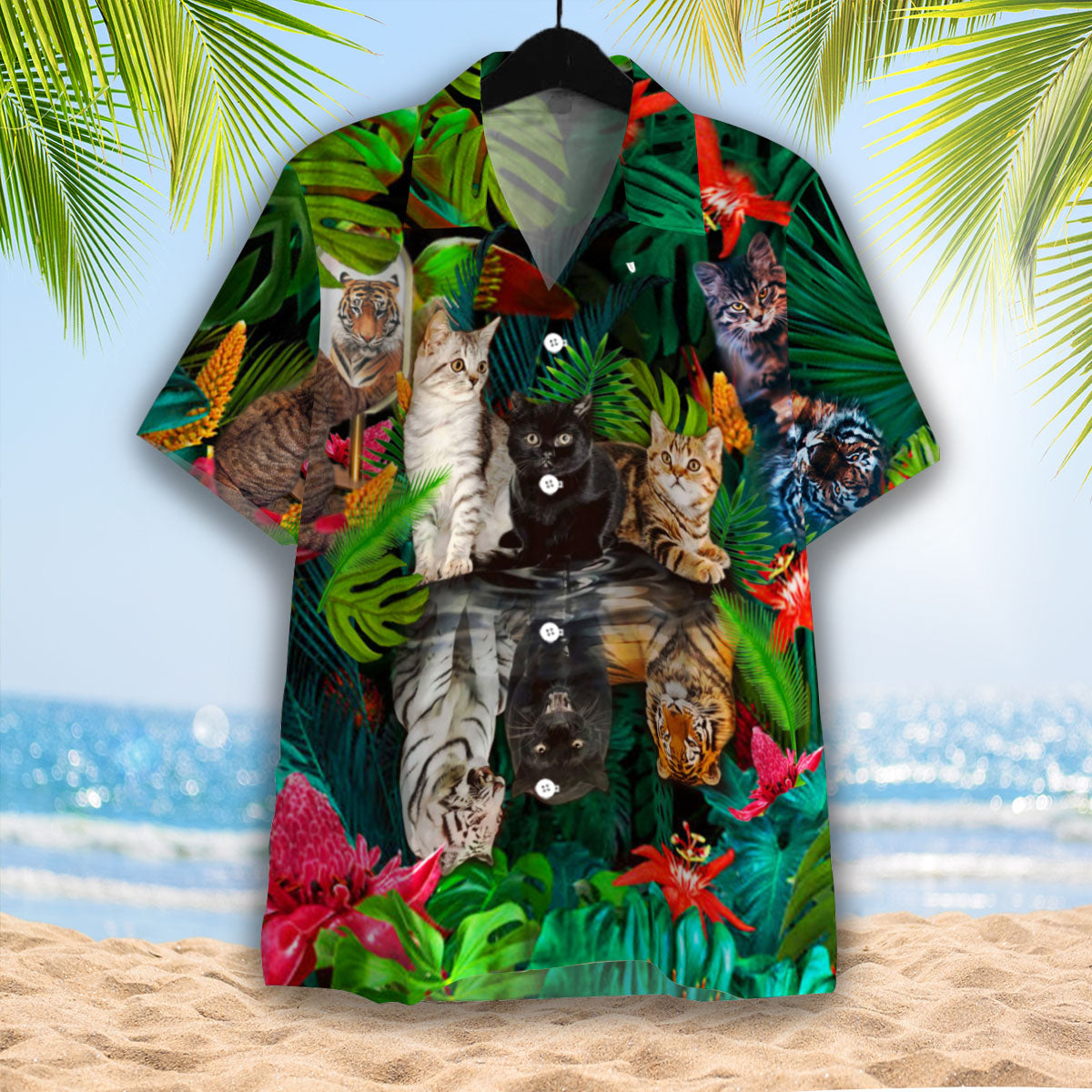 Believe In Yourself Cat Tiger Hawaiian Shirt – For Men And Women