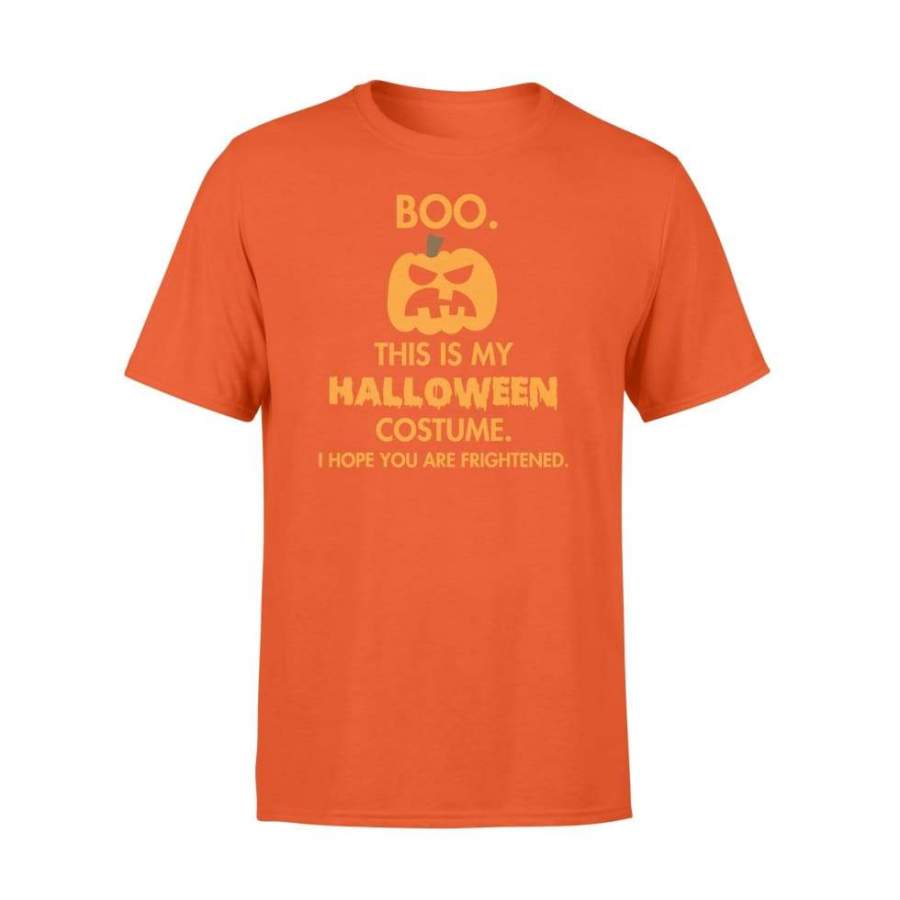 Boo Pumpkin Sarcastic Funny Halloween Costume Graphic Design Digital Printed Shirt Gift – Standard T-shirt