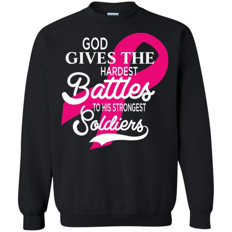 AGR God Gives The Hardest Battles To His Strongest Soldiers Sweatshirt