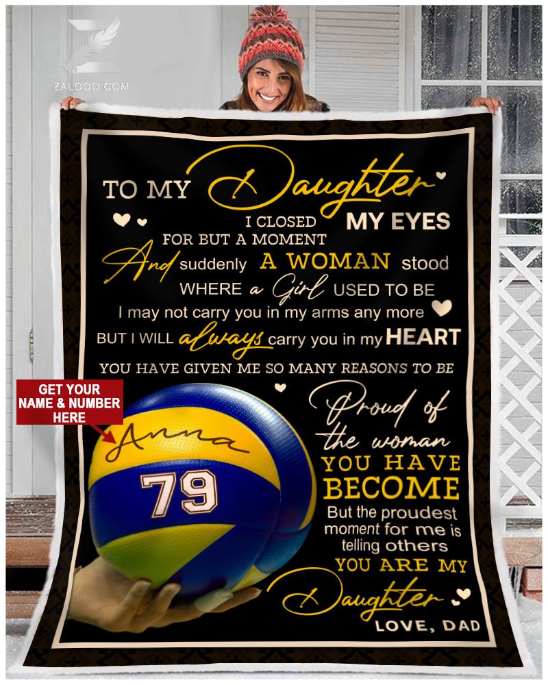 Volleyball – To My Daughter – Proud Of You Quilt Blanket Ep2507