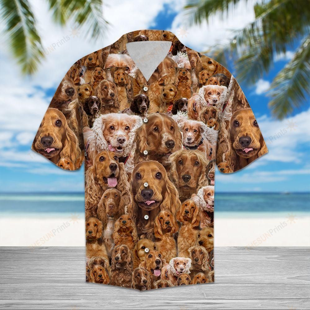 English Cocker Spaniel Awesome Hawaiian Shirt Ha104085