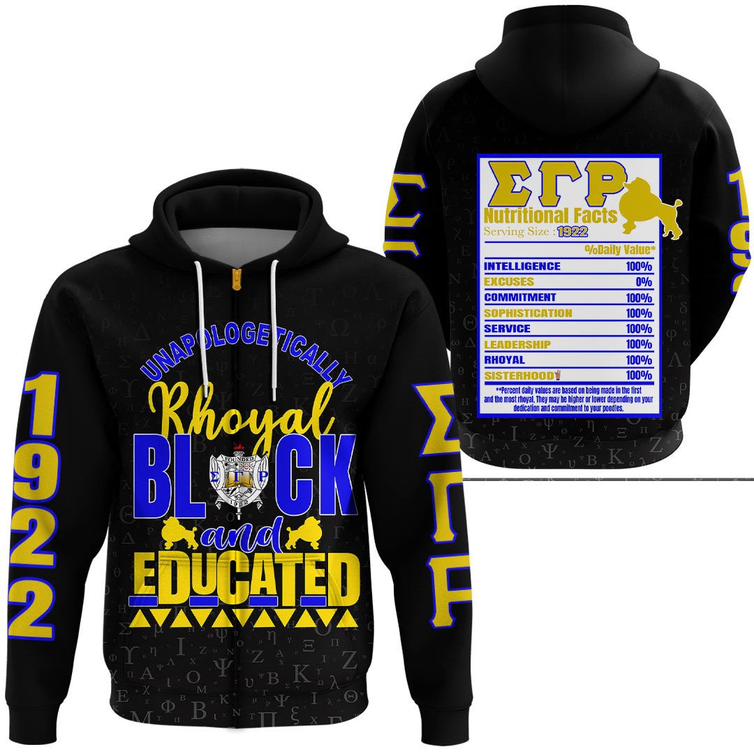 Wonder Print Shop Hoodie – Sigma Gamma Rho Zip Hoodie