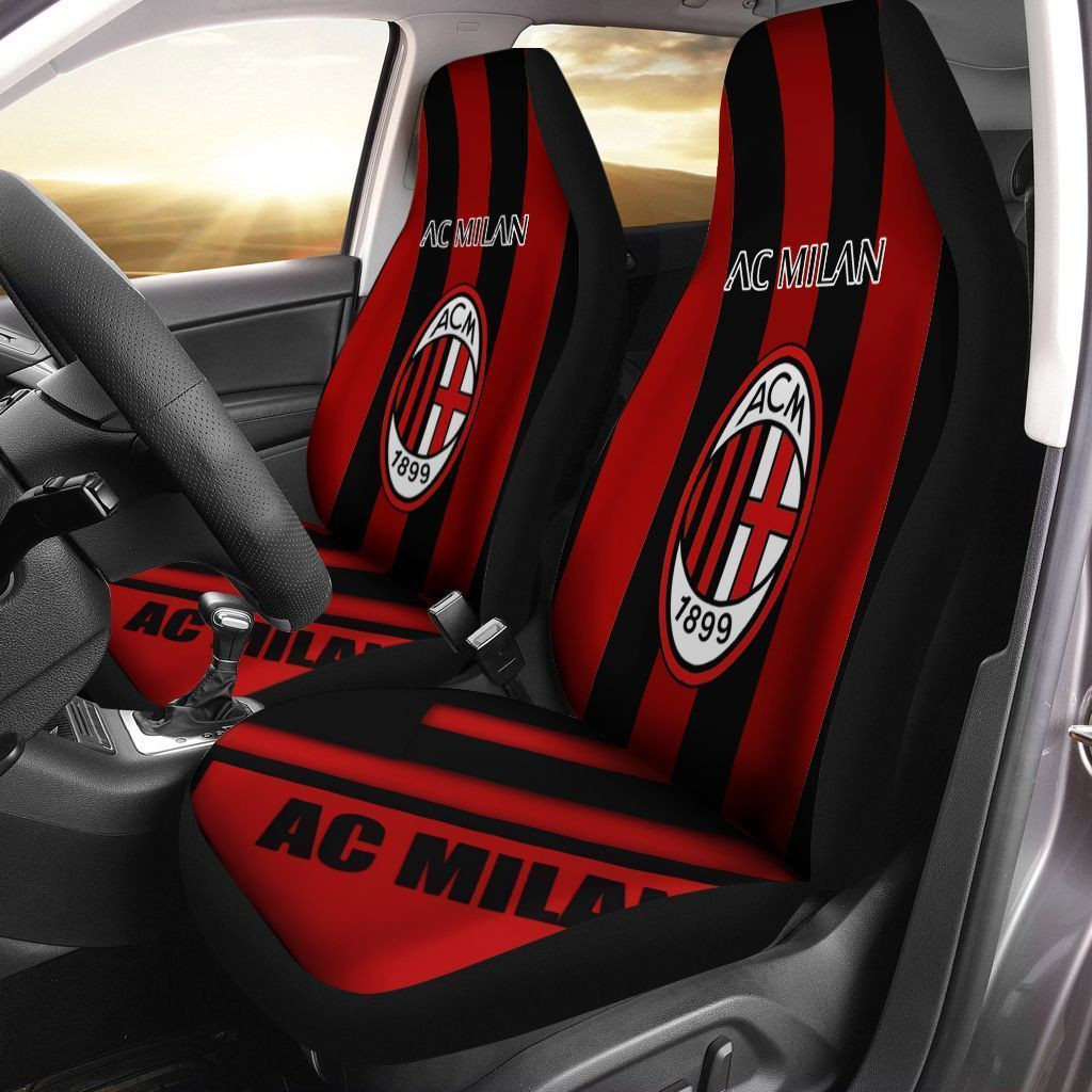 Ac Milan Car Seat Cover Ver 8 (Set Of 2)