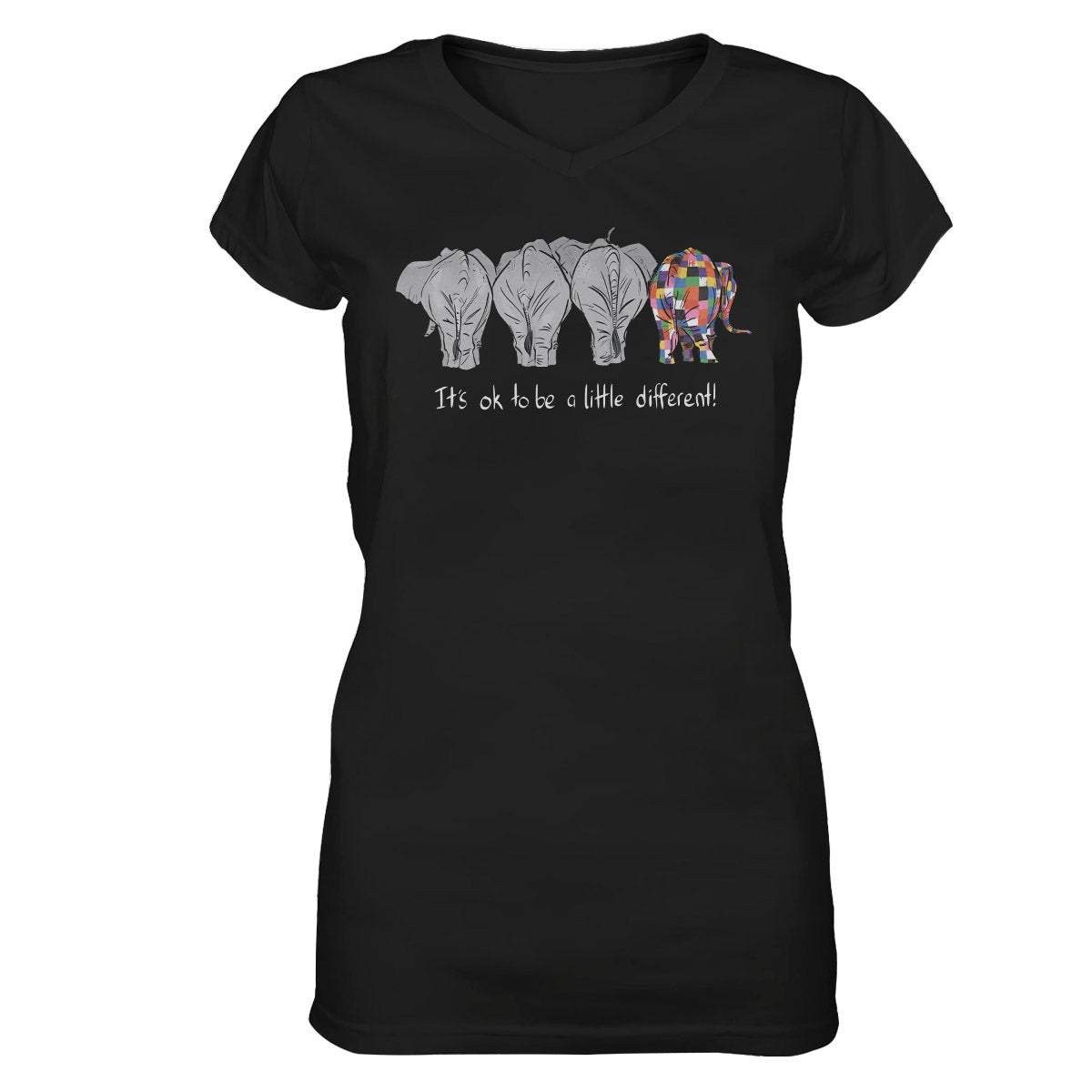 Elephant Lovers Shirt 08 Ez01 1009 Women V-Neck T-Shirt