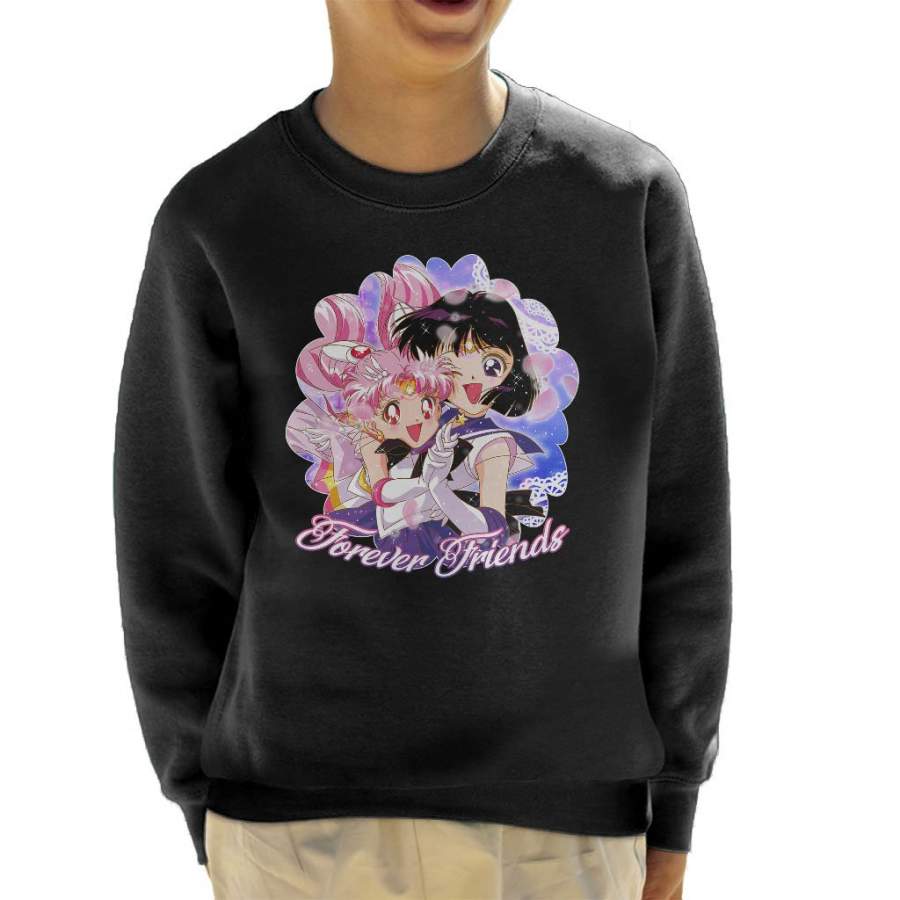 Forever Friends Chibimoon And Hotaru Sailor Moon Kid’s Sweatshirt