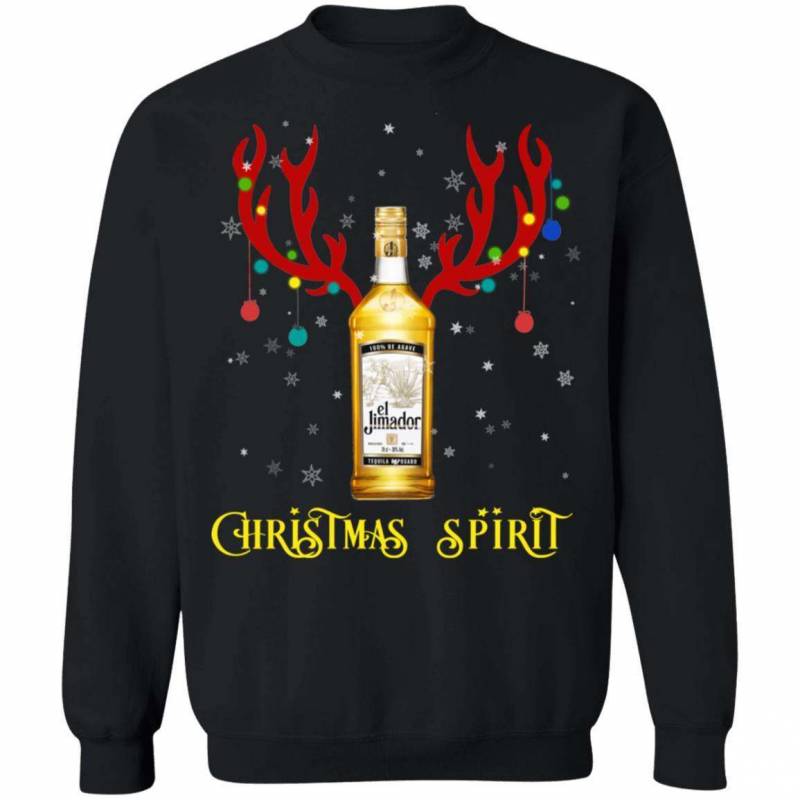 Xmas Sweater El Jimador Christmas Spirit Tequila Reindeer Sweatshirt HA