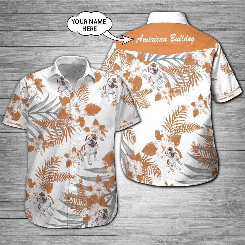 American Bulldog Custom Name Hawaii Shirt 201 Ha15460