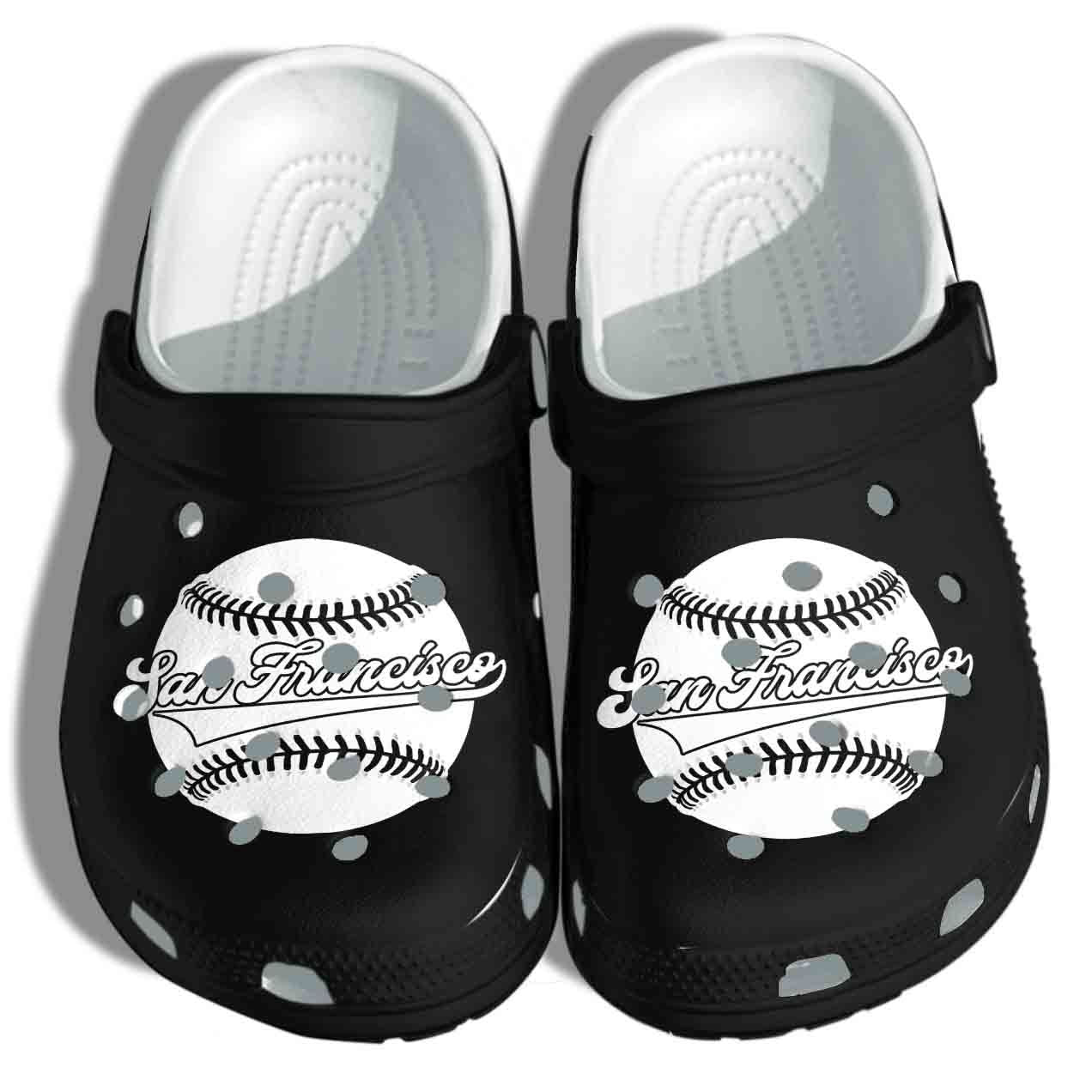 San Francisco Baseball Shoes Crocss – Sport Clog Birthday Gift Man Women