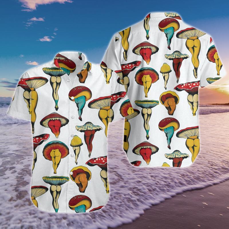 Mushroom Hawaii Shirt Unisex Full Size Adult Colorful Ha109343