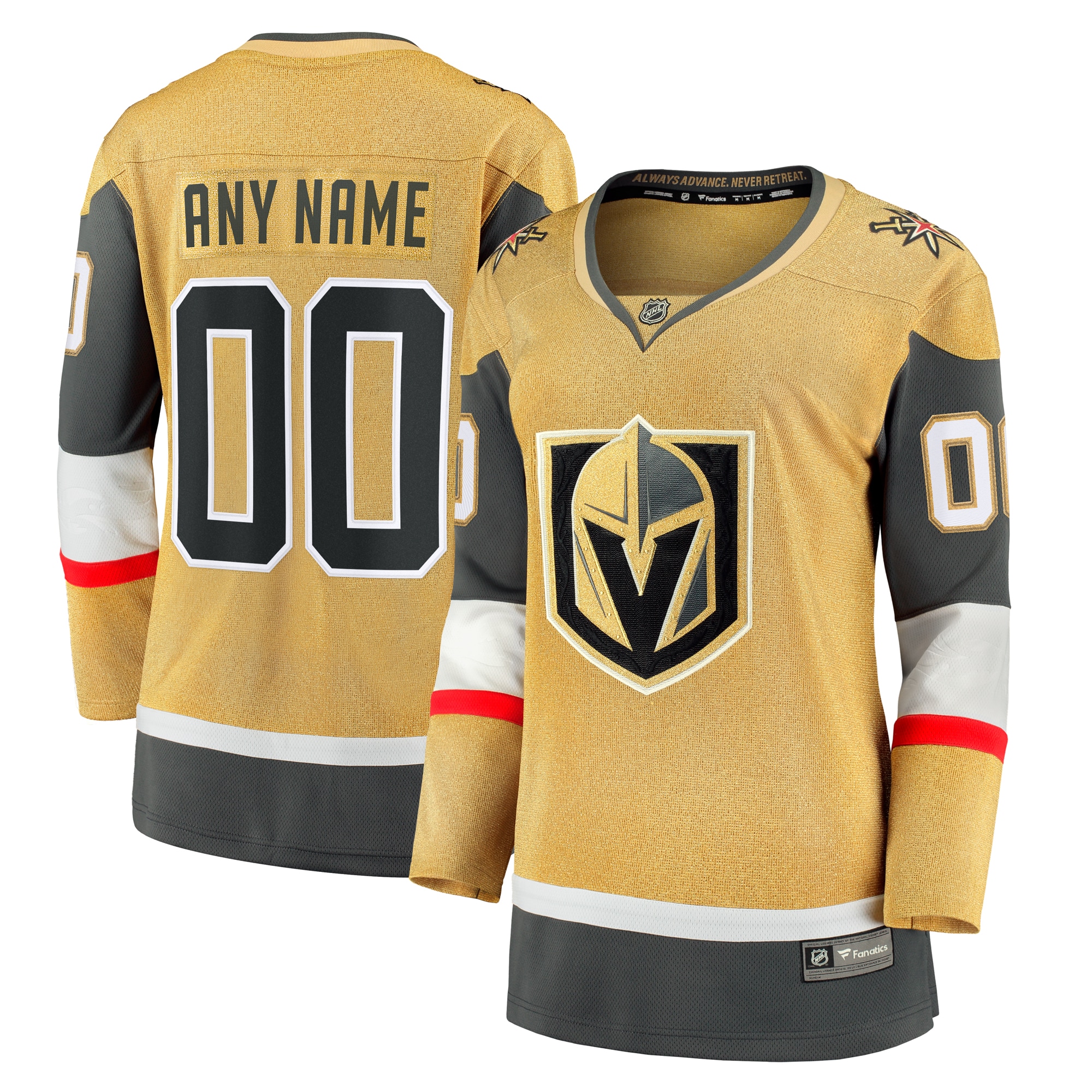 Vegas Golden Knights Branded Women's Home Breakaway Custom Jersey –