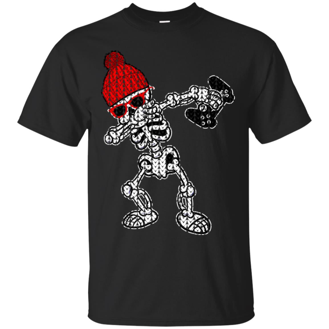 Ugly Christmas T Shirt Dabbing Skeleton Dab Video Game Gift