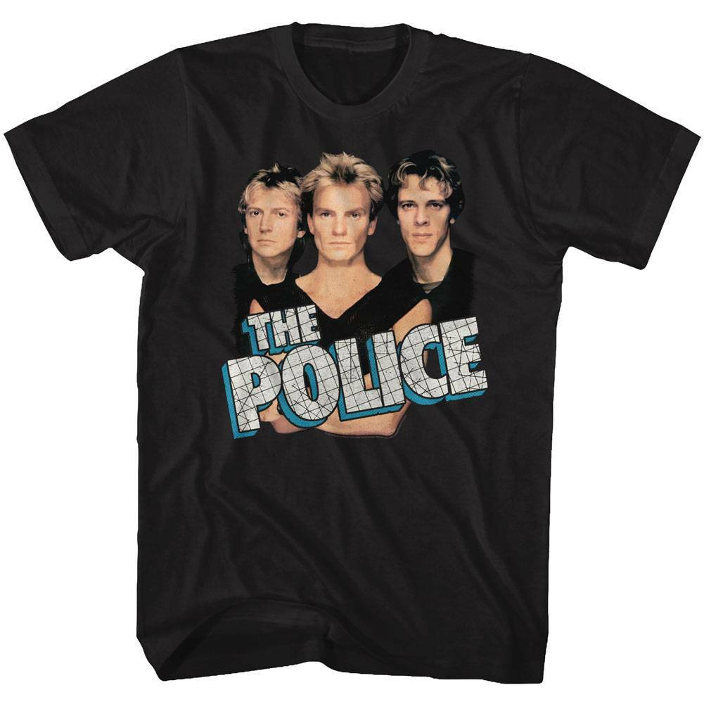 The Police Boys ‘N’ Blue Black Adult T-Shirt