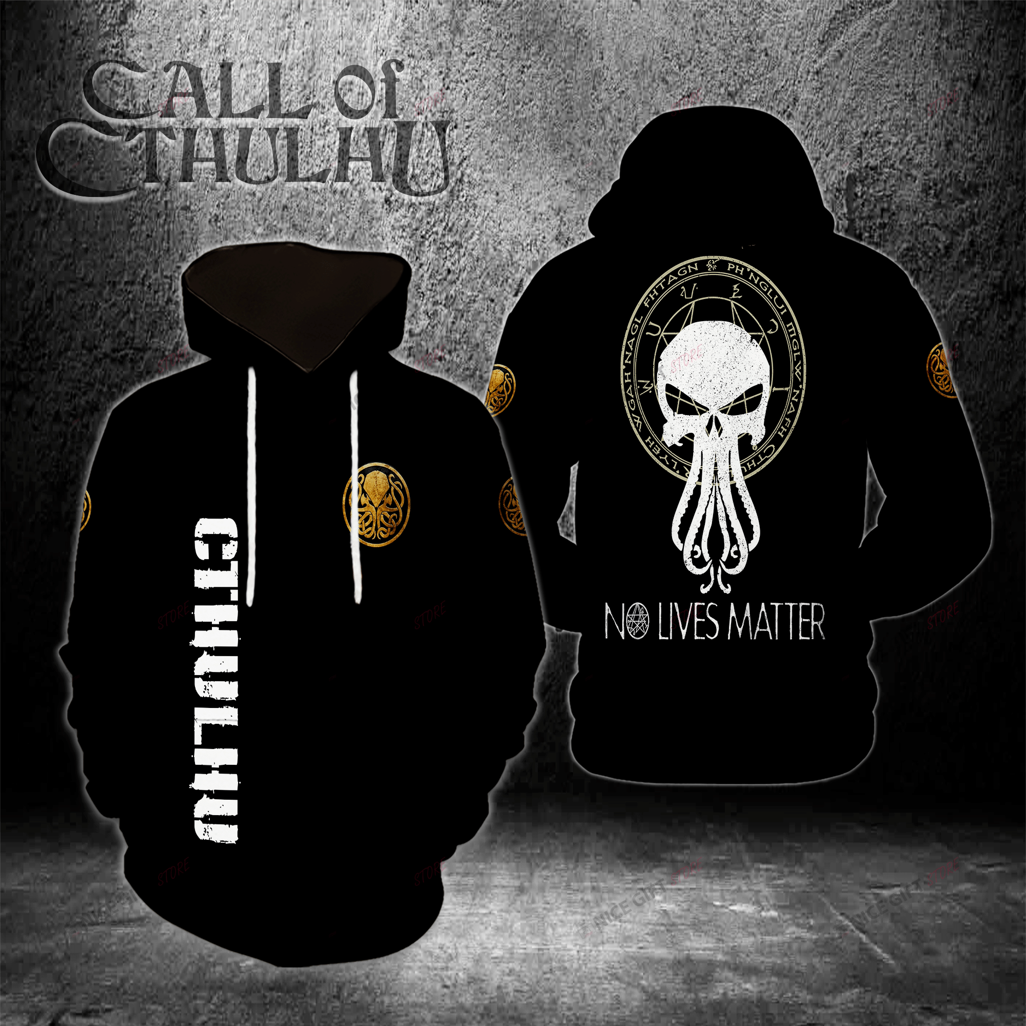 Cthulhu No Lives Matter Hoodie 3D 3Ho-E9E5